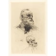 thumbnail image 2 of Auguste Rodin 11x14 Black Ornate Wood Framed Double Matted Museum Art Print Titled: Victor Hugo, Three -Quarters 2, 2 of 5