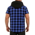 thumbnail image 5 of Mens Plaid Collar Shirts for Going Out Casual Button Tops Short Sleeve Button Down Tshirts Men Fitted Outwears, 5 of 8