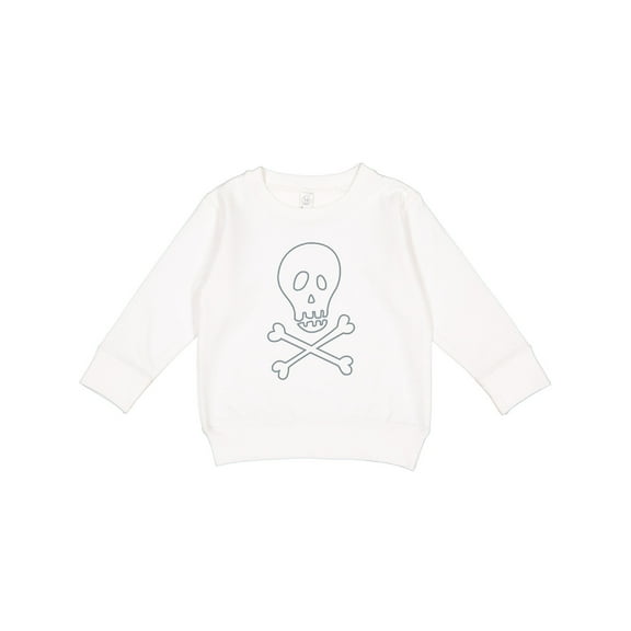 Inktastic Skull and Crossbones Toddler Sweatshirt
