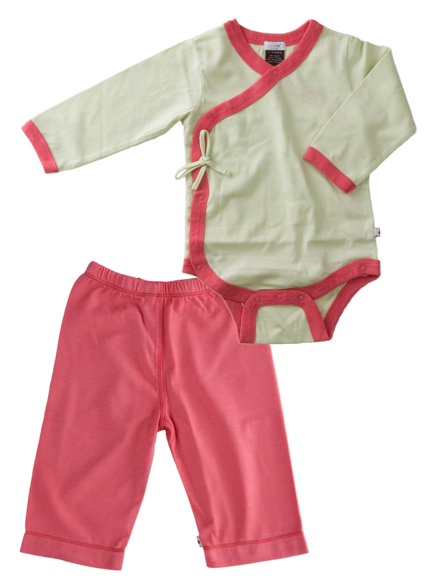 Babysoy Soy Soft Kimono Bodysuit and Slip On Pants Set in ...