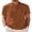 Brown, variant on Mens Summer Henley Shirts Button Vacation Shirt Collarless Casual T-Shirts