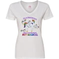 thumbnail image 3 of Inktastic I'm a Mamacorn, like a normal Mom, but magical Women's V-Neck T-Shirt, 3 of 5