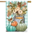 thumbnail image 2 of Briarwood Lane Pastel Pumpkins Fall House Flag, 2 of 4