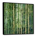 thumbnail image 2 of Designart "Geometric Patterns Amidst Whispering Bamboo II" Bamboo Floater Framed Wall Art Prints, 2 of 5
