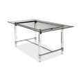 thumbnail image 4 of Topline Home Furnishings Translucent 64" Dining Table, 4 of 7
