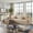 Camel, variant on KCGKCG 106" Cloud Sectional Couch with L Shape Chaise, Modern Frameless Modular Sofa with Cup Holders, Higher 17.7" Seat Height, 32D Pure Foam, No Assembly for Apartment
