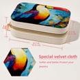thumbnail image 5 of Toucan Velvet Portable Storage Box with Removable Compartment - a Stylish Decorative Box, Bracelet Holder, and Jewelry Stand - Gift, 5 of 7
