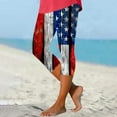 thumbnail image 3 of Wiyuqeen Patriotic Capri Pants for Women High Waist 4th of July Capris American Flag Stretchy Leggings Plus Size Holiday Party Capris, 3 of 5