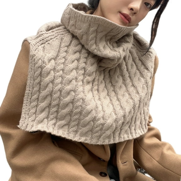 Neck Warmer Scarf Neckerchief Warm Scarf Detachable Wrap Scarf False Collar Scarf Warm Winter Cycling Windproof