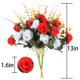 thumbnail image 5 of Flores artificiales, 2 paquetes de rosas artificiales. 24 flores de, 5 of 6