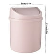 thumbnail image 2 of MOPOOR Plastic Trash Can with Rotating,with Removable Swing-Top Lid - Small Garbage Bin for Kitchen, Bathroom, Bedroom, Office - Compact Trash Can Fit Under Tables & Counters, 2 of 2