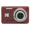 thumbnail image 2 of KODAK PIXPRO FZ55-BK 16MP Digital Camera 5X Optical Zoom 28mm Wide Angle 1080P Full HD Video 2.7"" LCD Vlogging Camera (Red) Bundled with SD Card and Slinger Camera Bag, 2 of 10