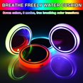 thumbnail image 2 of LED Car Cup Holder Light - 7-Color RGB, USB Rechargeable, Motion-Activated, Waterproof, Suction Cup Mount, for Interior Atmosphere & Decoration, 2 of 6
