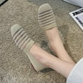 thumbnail image 1 of LSLJS Women's Casual Soft Sole Knitted Pattern Colorblock Breathable Shallow Mouth Shoes, Flats Shoes, 1 of 5