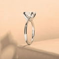 thumbnail image 4 of Silvago Jewel Silvago Jewel White Gold Plated 14K Diamond Ring - Asscher Cut Excellent 1.9 Ct Diamond Ring For Women's - Solo Stone Diamond Rings for Women's - Simple Diamond Rings for Her, 4 of 8