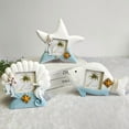 thumbnail image 3 of LEEYNEER3-Inch Photo Frame Set of 2- Fish-Shaped Photo Frame for Summer Vacation Memory  Handmade Nautical Picture Frame for Tabletop Blue, 3 of 5