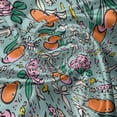 thumbnail image 7 of Ambesonne Nature Valance & Curtain, Tropical Flowers Oranges Art, 55"x24", Pale Vermilion Soft Pink, 7 of 7