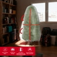 thumbnail image 2 of Upright Christmas Tree Bag for 7.5 Foot Tree, Heavy Duty Storage Bag for Artificial Xmas Tree, PE Material Waterproof Tear-Resistant Tree Cover with Reinforced Handles, Stand Up Storage Solution, 2 of 8