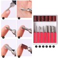 thumbnail image 4 of Nail Art Drill Electric File Buffer Bits Acrylic Portable Machine(Rose Red), 4 of 7
