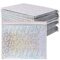 ZEONHAK 30pcs 15.7 x 11.8 Inch Holographic Bubble Mailers, Metallic Bubble Mailers, Poly Padded Envelopes for Shipping