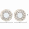 thumbnail image 5 of Round Macrame Wall Decoration Boho Handmade Woven Wall Hanging, 32*32 - Style 1, 5 of 5