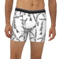thumbnail image 6 of Sigee Lavender Flowers for Men's Boxer Briefs,Moisture Wicking and Breathable XX-Large, 6 of 9
