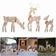 thumbnail image 2 of Holiday Lighted Metal Reindeer Outdoor Decoration For Porch Or Lawn Display, 2 of 8