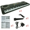 thumbnail image 6 of 2025 New! 61 key keyboard Piano, Portable Electronic Digital Piano, Built In Dual Speakers, External Microphone, Power Plug, Rich Teaching Content, Multi-Functional Electronic Piano, 6 of 8