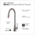 thumbnail image 6 of Houzer SOMPD-669-BN 17.875" Faucet Hole Brass Brushed Nickel Soma Pull Down Kitchen Faucet, 6 of 9