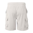 thumbnail image 5 of OSOLU Solid Color Men's Cozy Corduroy Shorts Comfortable Elastic Summer Daily Wear Lightweight Breathable Loose Fit Fashion Trendy Outfit Everyday Comfort Versatile Bottoms, 5 of 5
