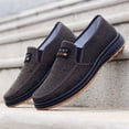 thumbnail image 3 of ZTTD Men's Shoes Fashion All Season Men Casual Shoes Flat Non Slip Lightweight Cloth Upper Spring Color Comfortable Slip On Simple Style, Sizes 39-44, 3 of 5