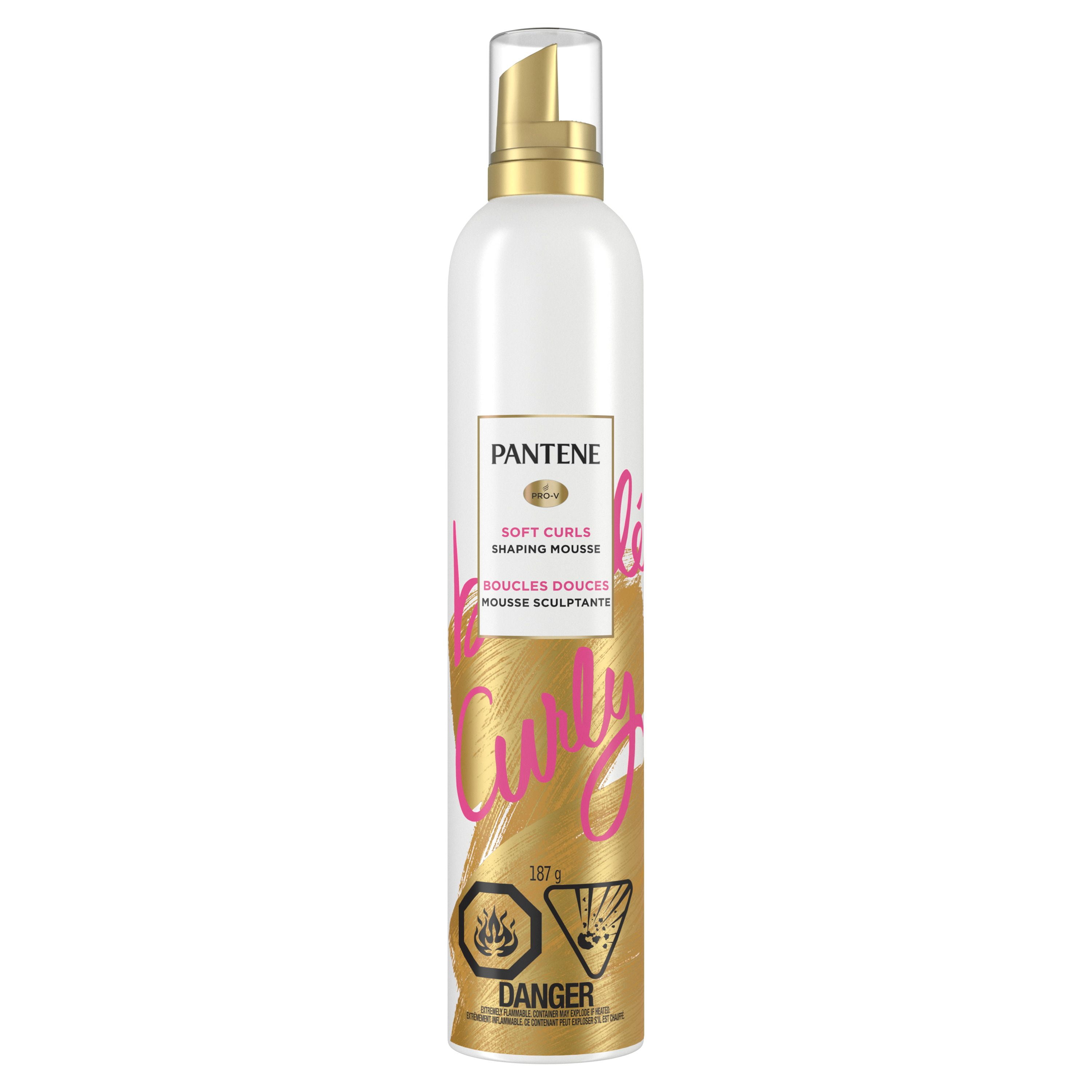 Mousse Pantene Pro-V Curl pour dompter les frisottis pour des boucles douces au toucher 187 g