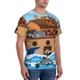 thumbnail image 5 of Rocae Animals on Noah's Ark for Men's Moisture-Wicking Crew Tee - T-Shirt for Sports, Outdoor Activities, and Casual Wear3X-Large, 5 of 9
