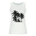 thumbnail image 4 of Dagegui Hawaiian Tank Tops for Men Fashion Palm Tree Graphic Sleeveless Workout Tanks Big and Tall Crewneck T-Shirts Casual Beach Tank Top White XL, 4 of 5