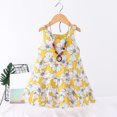 thumbnail image 7 of JoyHoop Kids Toddler Baby Girls Dress Ruffle Sleeveless Princess Dress 2025 Summer Beach Sundress, 7 of 7