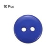thumbnail image 3 of Uxcell 10Pcs Sewing Button 1/2"(12.5mm) 2 Holes Resin Round Craft Replacement Buttons, Dark Blue, 3 of 5
