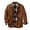 Brown, variant on Jacket for Men Plaid Western Cowboy Button Down Jackets Vintage Long Sleeve Collared Outerwear with Pockets