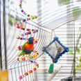 thumbnail image 5 of Visland Bird Cage Toy Colorful Beads Resting and Playing Leisure Toys Parrot Climbing Wood Swing Toy for Small Medium Parrots, 5 of 7