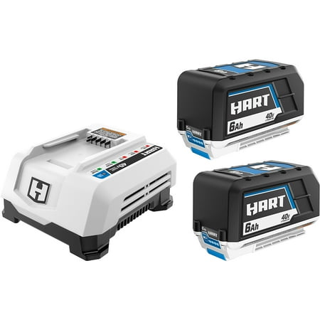 HR 40V 2Pk 6.0Ah Batteries w/ 6A Rapid Charger