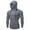 Gray, variant on BXINGOHAI Sun Shirt UPF 50+ Men's Fishing Long Sleeve Hooded Hiking Swimming Running UV Protection Hoodie Gray,M