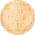 thumbnail image 1 of Ahgly Company Indoor Round Persian Orange Traditional Area Rugs, 8' Round, 1 of 1