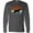 Charcoal Grey, variant on Inktastic Hunting Dog Retro Sunset Long Sleeve T-Shirt