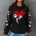 thumbnail image 2 of Christmas Sweaters for Women Winter Tops Oversized Hoodies Clearance Crewneck Sweatshirt Plus Size Long Sleeve Shirts Fashionable Women's Printed Pullover Round Neck Top, 2 of 4