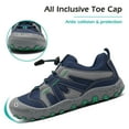 thumbnail image 4 of Mishansha Kids Sneakers Boys Girls Hiking Shoes Lightweight Velcro Tennis Shoes Toddler Running Walking Gym Blue 11.5 little_kid, 4 of 7