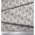 thumbnail image 2 of Soimoi Gray Heavy Canvas Fabric Stripe & Flower Print Sewing Fabric Yard 58 Inch Wide, 2 of 6