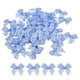 thumbnail image 1 of Uxcell 50Pcs Mini Lazo de Cinta Gingham 1" Cinta de Satén a Cuadros para Manualidades de Costura Azul y Blanco, 1 of 7