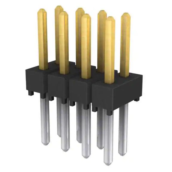 Pack of 2 TSW-104-08-L-D Connector Header Through Hole 8 position 0.100 (2.54mm) :RoHS