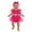 F22 Pink, variant on Curuila Toddler Girls Romper With Headbands Floral Dress Crew Neck Fly Sleeve Fashion Soft Bodysuits Pink Size 12-18 Months