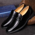 thumbnail image 1 of XIHAHA, zapatos informales de cuero de alta calidad para hombre, zapatos náuticos cómodos sin cordones a la moda para hombre, nuevos mocasines de primavera, calzado para hombre, 1 of 5