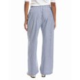 thumbnail image 2 of PERFECTWHITETEE womens  Andi Stripe Poplin Wide Leg Pant, m, Blue, 2 of 3